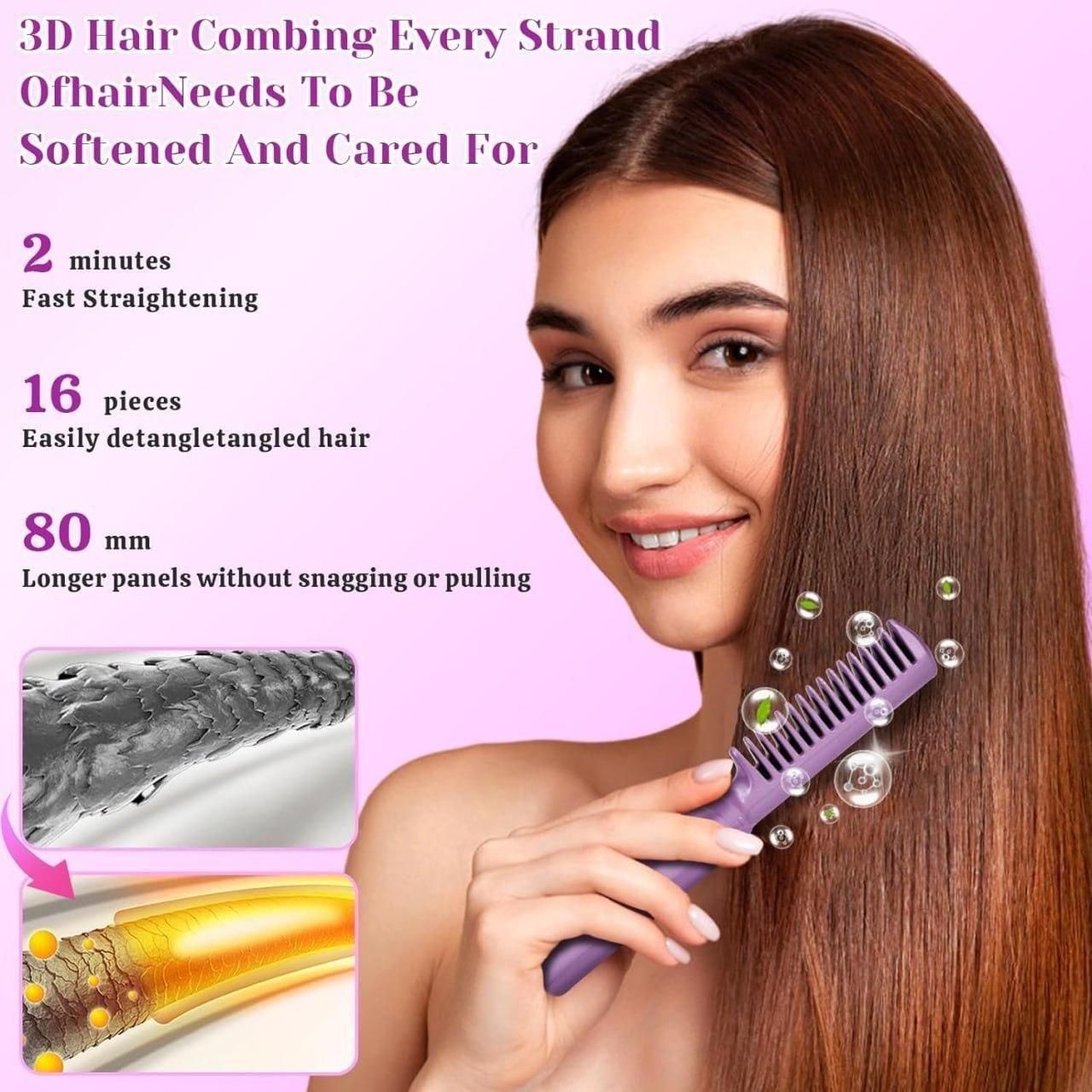 Meneflix Portable Mini Hair Straightener & Hot Comb